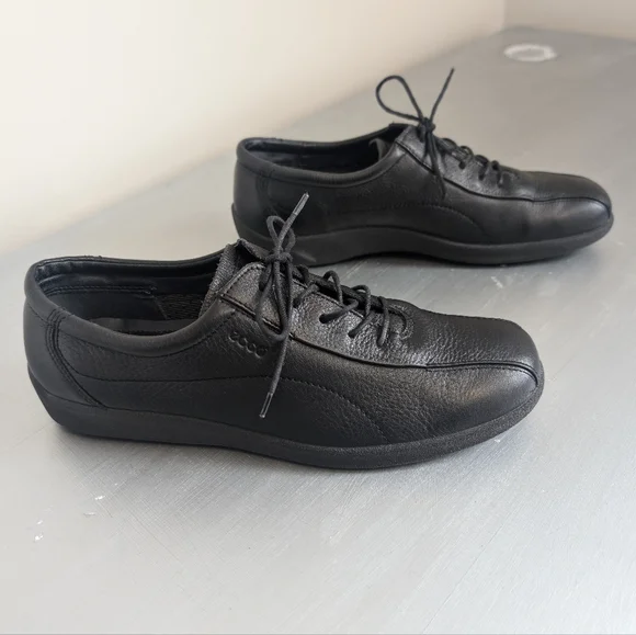 ecco super soft confort Leather  Sneaker women Sz 42 Eur - Picture 3 of 16